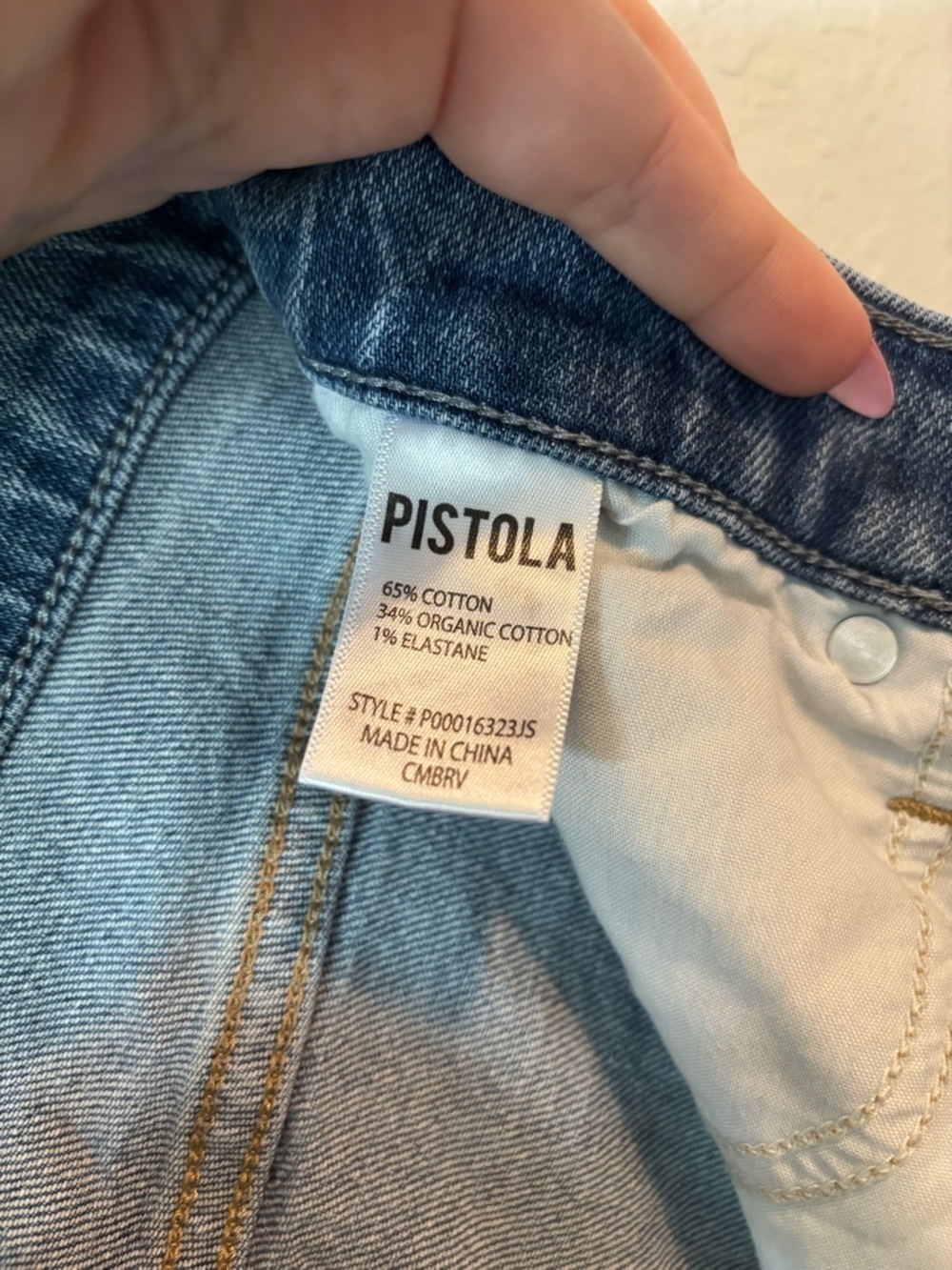 Pistola High Waisted Straight Leg Medium Wash Jeans Size 26 - Picture 10 of 13